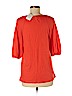Lauren Hansen Orange Short Sleeve Blouse Size M - photo 2