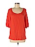 Lauren Hansen Orange Short Sleeve Blouse Size M - photo 1