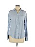 A New Day 100% Rayon Blue Long Sleeve Blouse Size M - photo 1