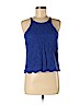 Monteau Blue Sleeveless Blouse Size M - photo 1