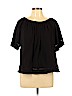 MICHAEL Michael Kors Black Short Sleeve Blouse Size L - photo 1