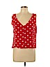 Outfit JPR 100% Silk Red Sleeveless Silk Top Size L - photo 1