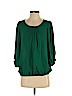 Charming Charlie 100% Polyester Green 3/4 Sleeve Blouse Size S - photo 1