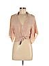 Bershka Tan 3/4 Sleeve Blouse Size M - photo 1