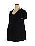 Duo Maternity Black Short Sleeve Top Size XL - photo 1
