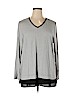Chico's Gray Long Sleeve T-Shirt Size XL (3) - photo 1