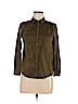 Ann Taylor LOFT 100% Cotton Green Long Sleeve Button-Down Shirt Size M (petite) - photo 1