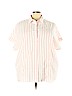 Jane and Delancey 100% Cotton Pink Short Sleeve Button-Down Shirt Size 3X - photo 1