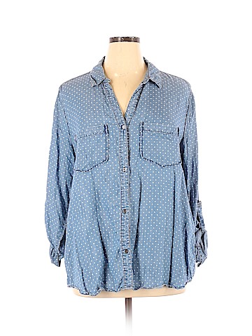 Tinsel Long Sleeve Button-Down Shirt (view 1)