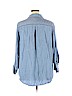 Tinsel 100% Tencel Blue Long Sleeve Button-Down Shirt Size 1X - photo 2