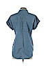 J. Crew Factory Store 100% Lyocell Blue Short Sleeve Blouse Size S - photo 2