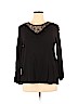 Assorted Brands 100% Rayon Black Long Sleeve Top Size 1X - photo 1