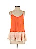 Entro 100% Rayon Orange Sleeveless Blouse Size S - photo 1