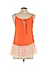 Entro 100% Rayon Orange Sleeveless Blouse Size S - photo 2