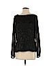 White House Black Market 100% Polyester Black Long Sleeve Blouse Size 4 - photo 1