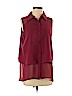 Kenneth Cole New York Burgundy Sleeveless Blouse Size S - photo 1