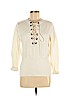 Line & Dot Ivory Long Sleeve Top Size M - photo 1