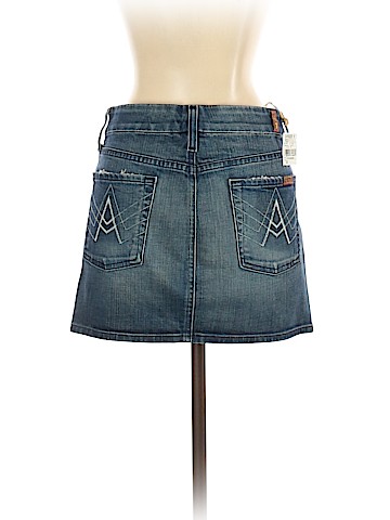 7 For All Mankind Denim Skirt (view 2)