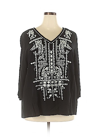 Solitaire Long Sleeve Blouse (view 1)