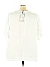 Lungo L'arno 100% Cotton White Short Sleeve Blouse Size 3X - photo 2
