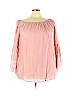 Rainbow 100% Rayon Pink Long Sleeve Blouse Size 3X - photo 1