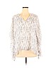 Cato 100% Polyester White Short Sleeve Blouse Size XL - photo 1