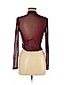 Charlotte Russe 100% Polyester Burgundy Long Sleeve Top Size M - photo 2