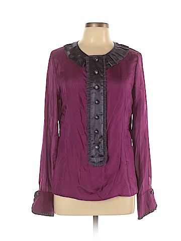 BB Dakota Long Sleeve Silk Top (view 1)