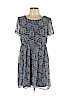 As U Wish 100% Polyester Blue Casual Dress Size L - photo 1