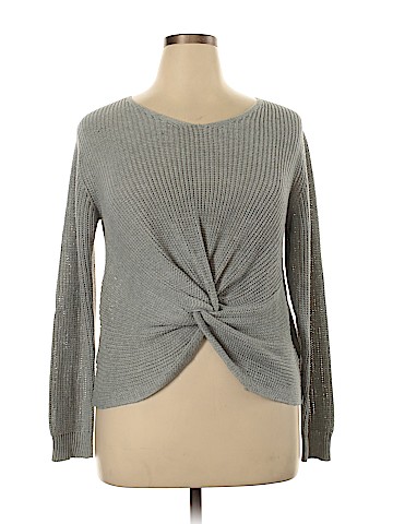 Woven Heart Pullover Sweater (view 1)