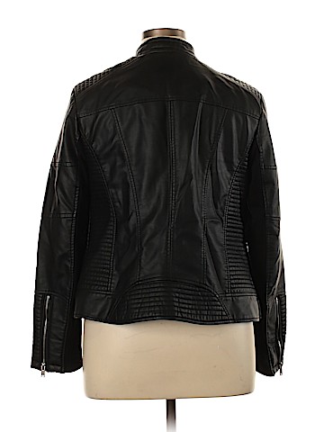 Lane Bryant Outlet Faux Leather Jacket (view 2)