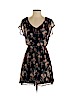Lush 100% Polyester Black Casual Dress Size XS - photo 1