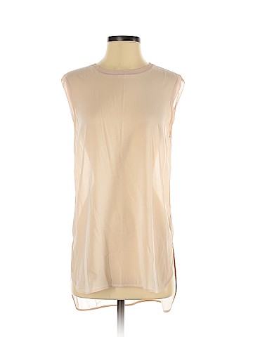 Vince. Short Sleeve Silk Top (view 1)