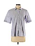 Banana Republic 100% Cotton Purple Short Sleeve Button-Down Shirt Size XS - photo 1