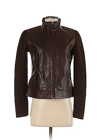 DKNY Jeans Leather Jacket (view 1)