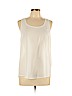 Assorted Brands 100% Polyester White Sleeveless Blouse Size L - photo 1
