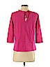 J. Crew Factory Store 100% Cotton Pink 3/4 Sleeve Top Size S - photo 2