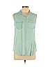 Rubbish 100% Rayon Green Sleeveless Top Size L - photo 1