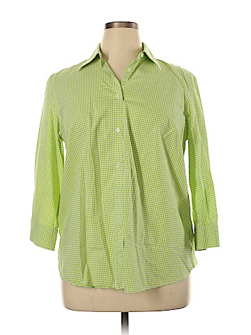 Chaps 3/4 Sleeve Button-Down Shirt (view 1)