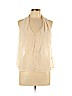 Bar III White Sleeveless Blouse Size L - photo 1