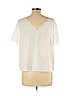 Shein White Short Sleeve Blouse Size L - photo 2