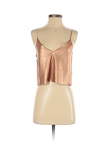 Zara Basic Faux Leather Top (view 1)
