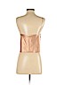 Zara Basic 100% Polyurethane Tan Faux Leather Top Size S - photo 2