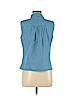J. Crew Factory Store 100% Cotton Blue Sleeveless Button-Down Shirt Size 6 - photo 2