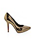 Nine West Gold Heels Size 7 1/2 - photo 1