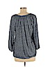 MICHAEL Michael Kors 100% Viscose Blue Long Sleeve Top Size M - photo 2