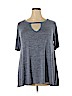 Ultra Teeze Blue Short Sleeve Top Size 2X - photo 1