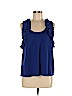 Deletta Blue Sleeveless Top Size M - photo 1