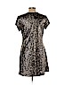 MNG 100% Polyester Gold Cocktail Dress Size L - photo 2