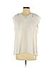 Banana Republic Factory Store 100% Polyester Ivory Short Sleeve Blouse Size S - photo 1